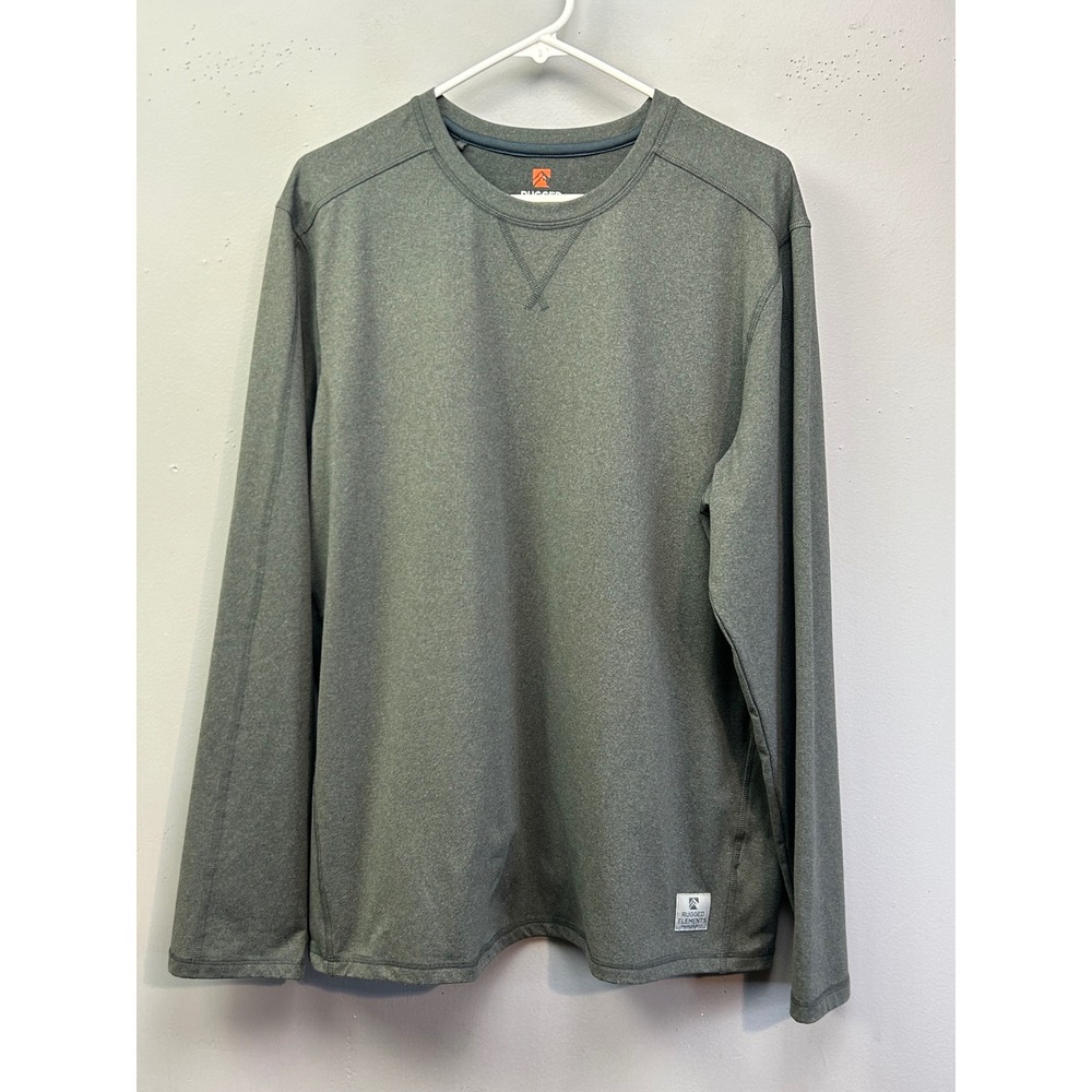 Rugged Elements Shirt Mens XL Grey Durable Utility Long Sleeve Performance Tee